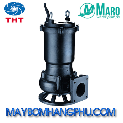 MÁY BƠM CHÌM NƯỚC THẢI THÂN GANG MARO WQK9.6-10-0.75 1 bơm chìm nước thải thân gang maro WQK
