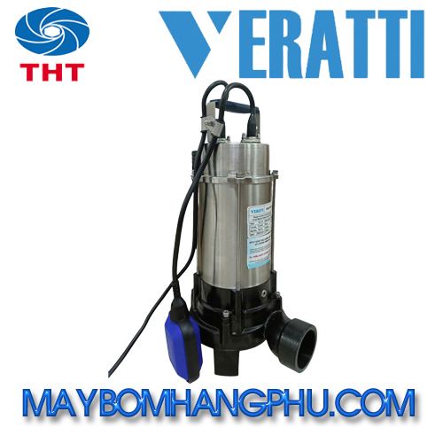 MÁY BƠM CHÌM NƯỚC THẢI CÁNH CẮT VÀ KHUẤY VERATTI PTM 1100CF 1 PTM 1100 CF - PTM 1500 CF