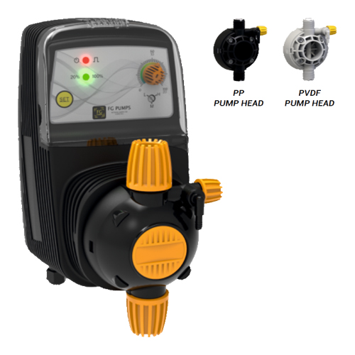 MÁY BƠM ĐỊNH LƯỢNG HÓA ĐIỆN TỬ FG PUMPS K70PP 27W 1 bơm định lượng kiểu màng điện từ hiệu FG của Italy